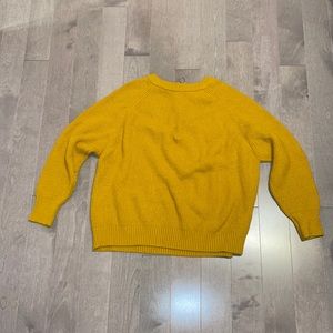 Cozy yellow sweater size large